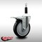 Service Caster 5'' SS Black Poly Swivel 7/8'' Expanding Stem Caster Total Lock Brake SCC-SSEXTTL20S514-PPUB-BLK-78 - alternate 3